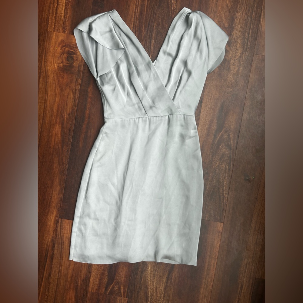 Reiss Light Gray Green sage dress